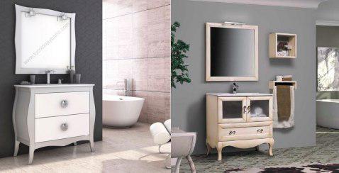 Mueble de baño estilo isabelino