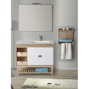 como elegir un mueble de baño con patas