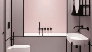baño minimalista pequeño